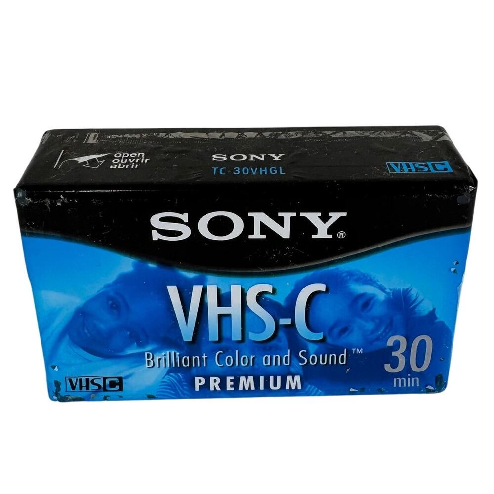 Sony VHS-C Premium Tape 30 Minute Sealed TC-30VHGL
